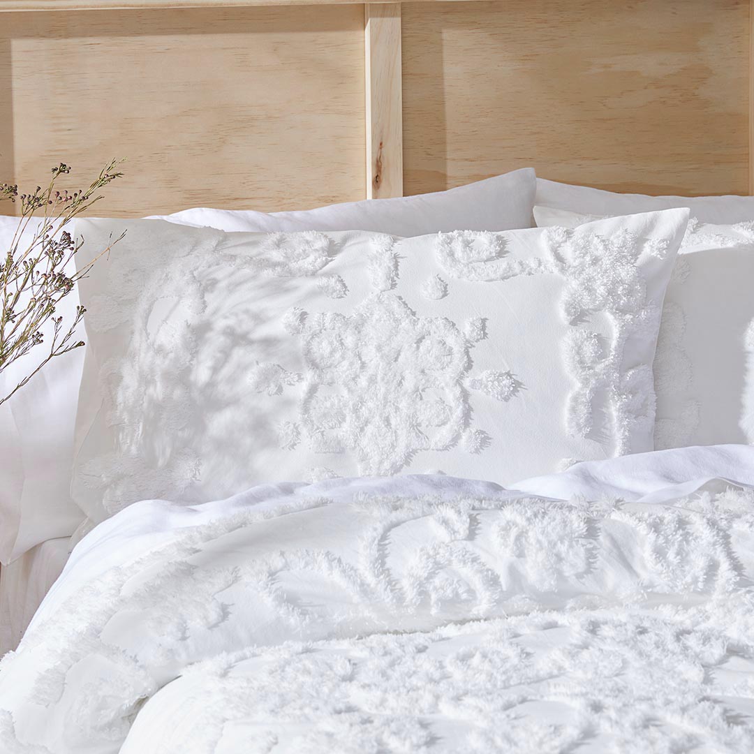 Buy Farrah Quilt Cover Ivory Online Bed Bath N' Table
