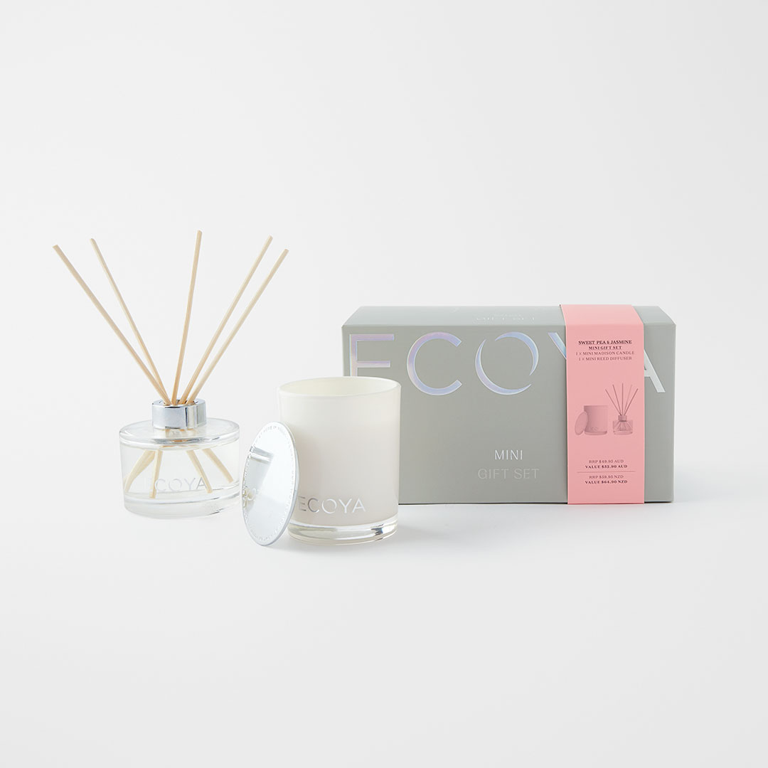 Buy Ecoya Mini Candle And Diffuser Gift Set Sweet Pea And Jasmine