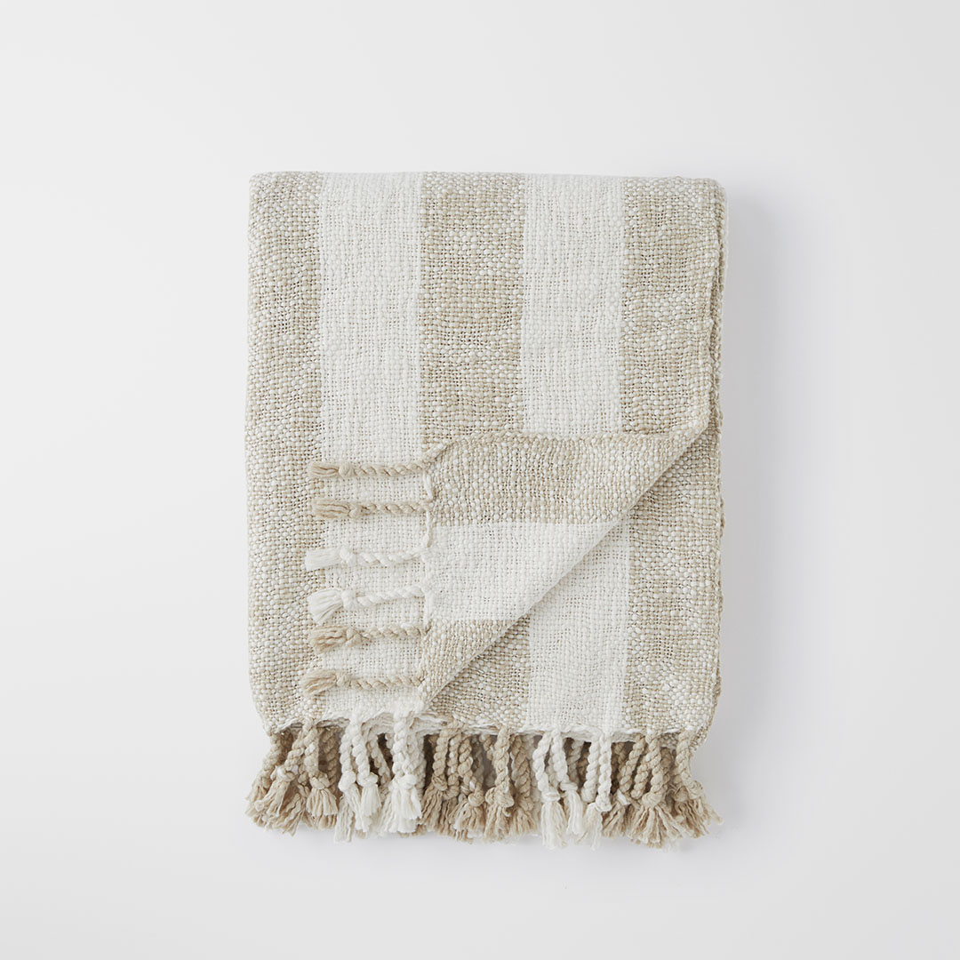 Buy Louie Throws Natural Online Bed Bath N' Table
