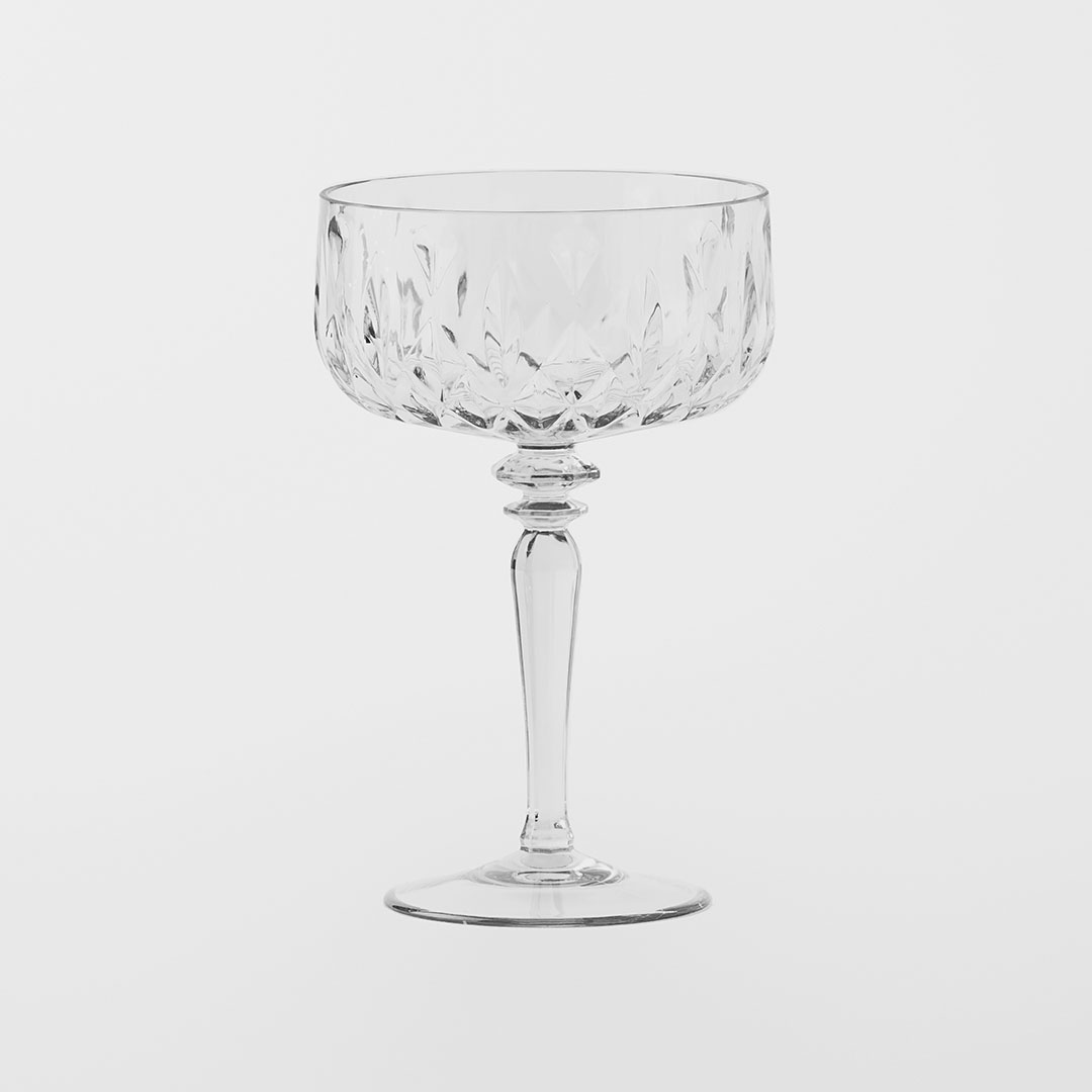 Buy Crystal Look Champagne Coupe 380ml Clear Online Bed Bath N' Table
