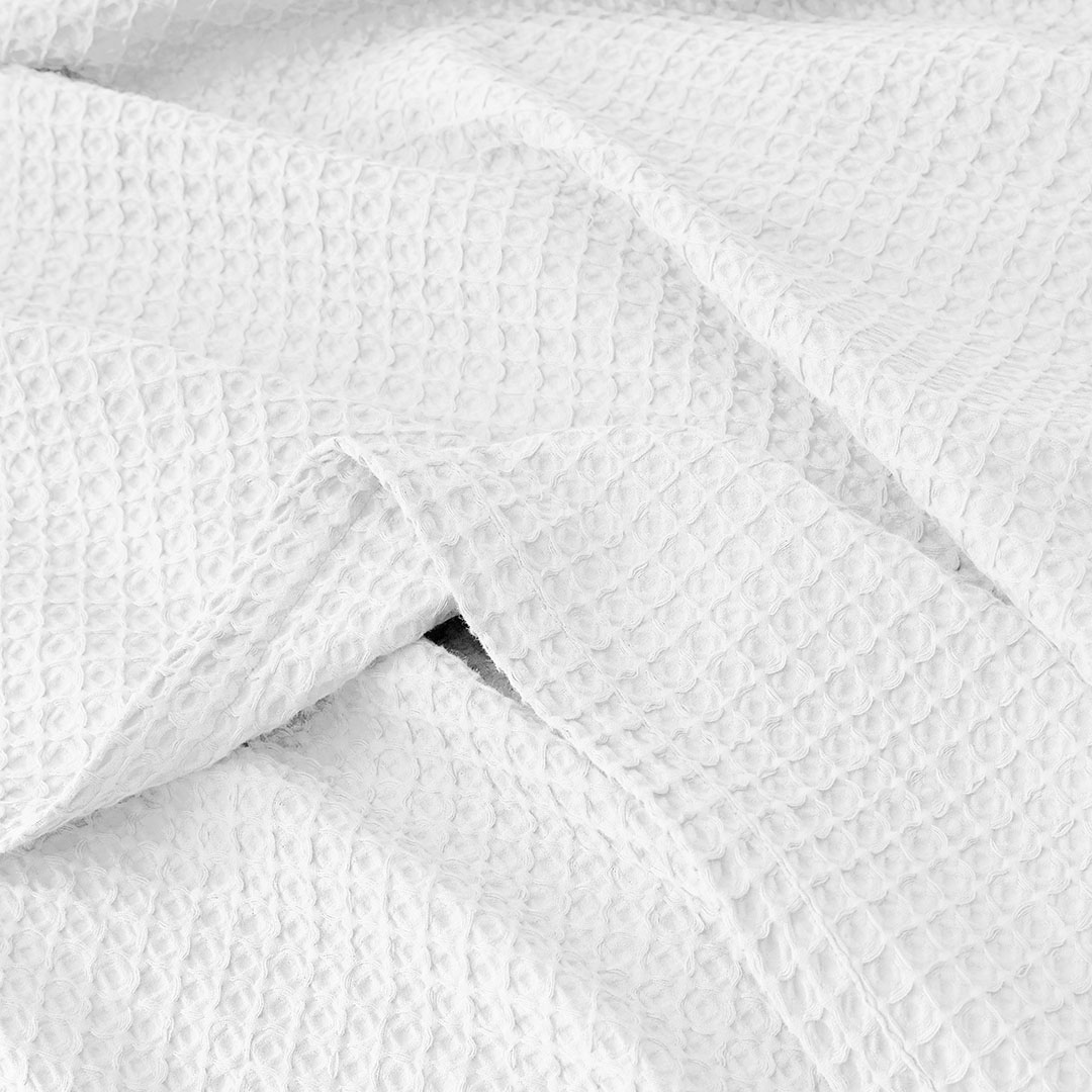 Buy Sebastian Waffle Blanket White Online Bed Bath N' Table