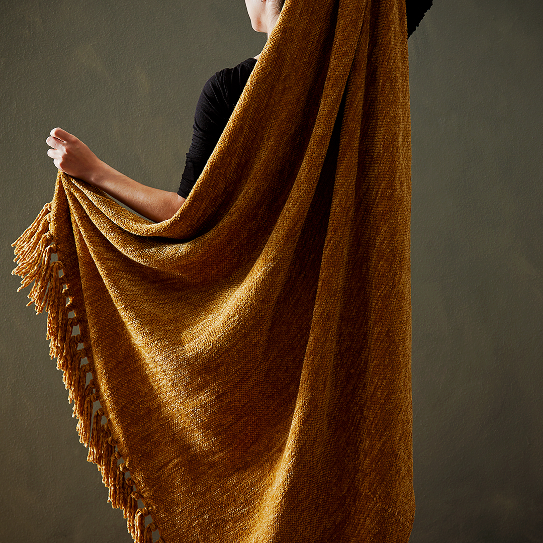 Buy Margot Throw Golden Mustard Online Bed Bath N' Table