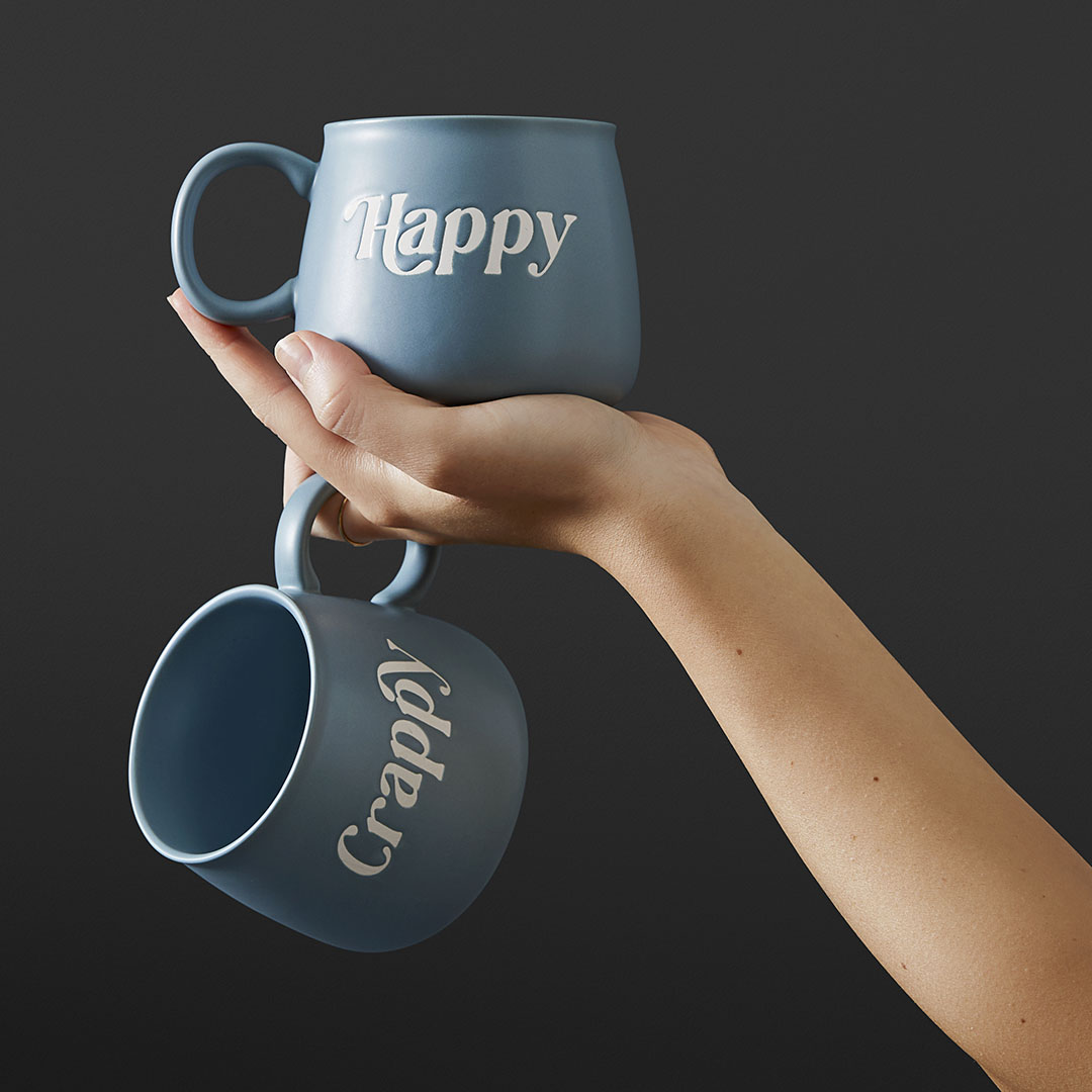 Buy Happy / Crappy Mug Online Bed Bath N' Table