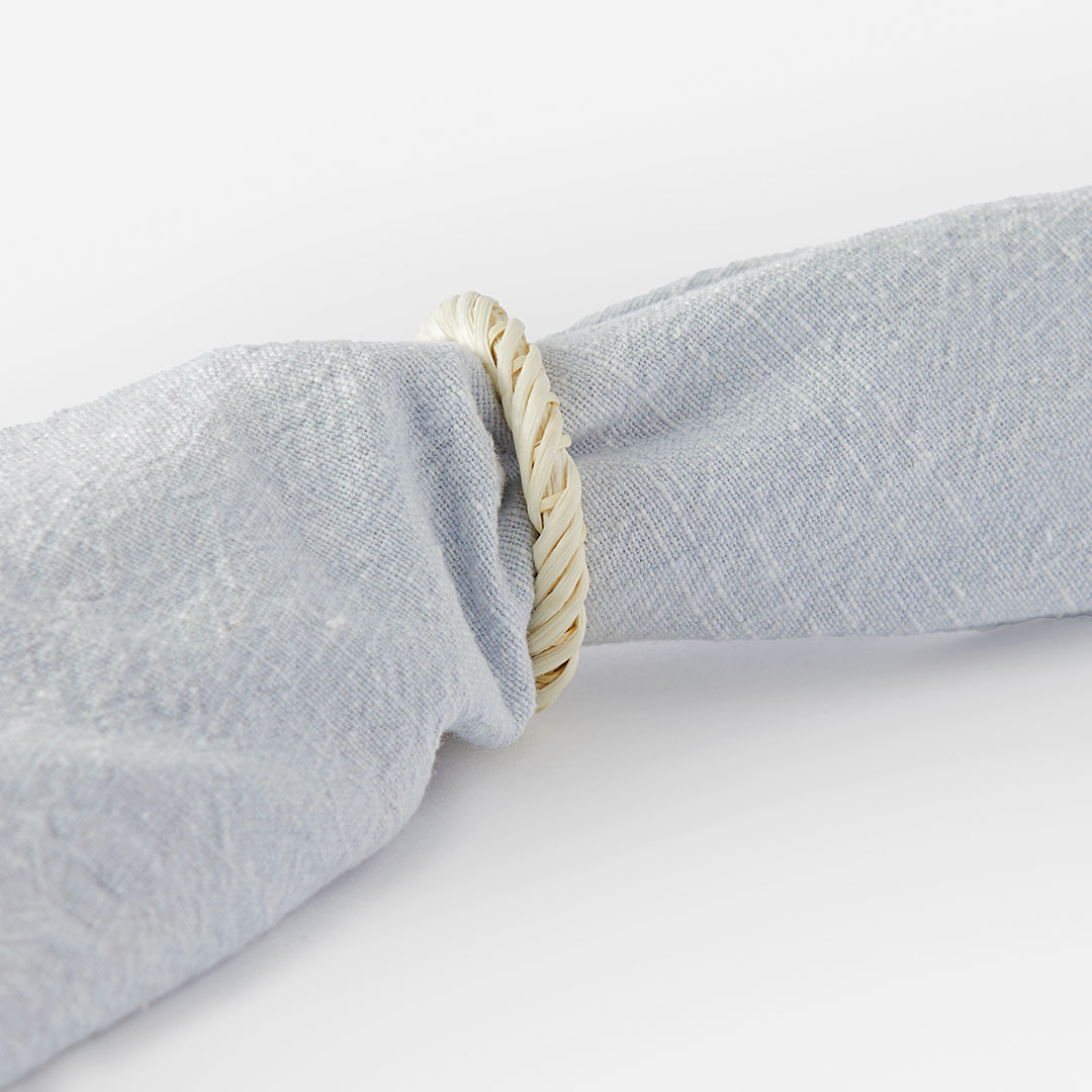Shop Rattan Napkin Rings Set Of 4 - Natural Online | Bed Bath N' Table