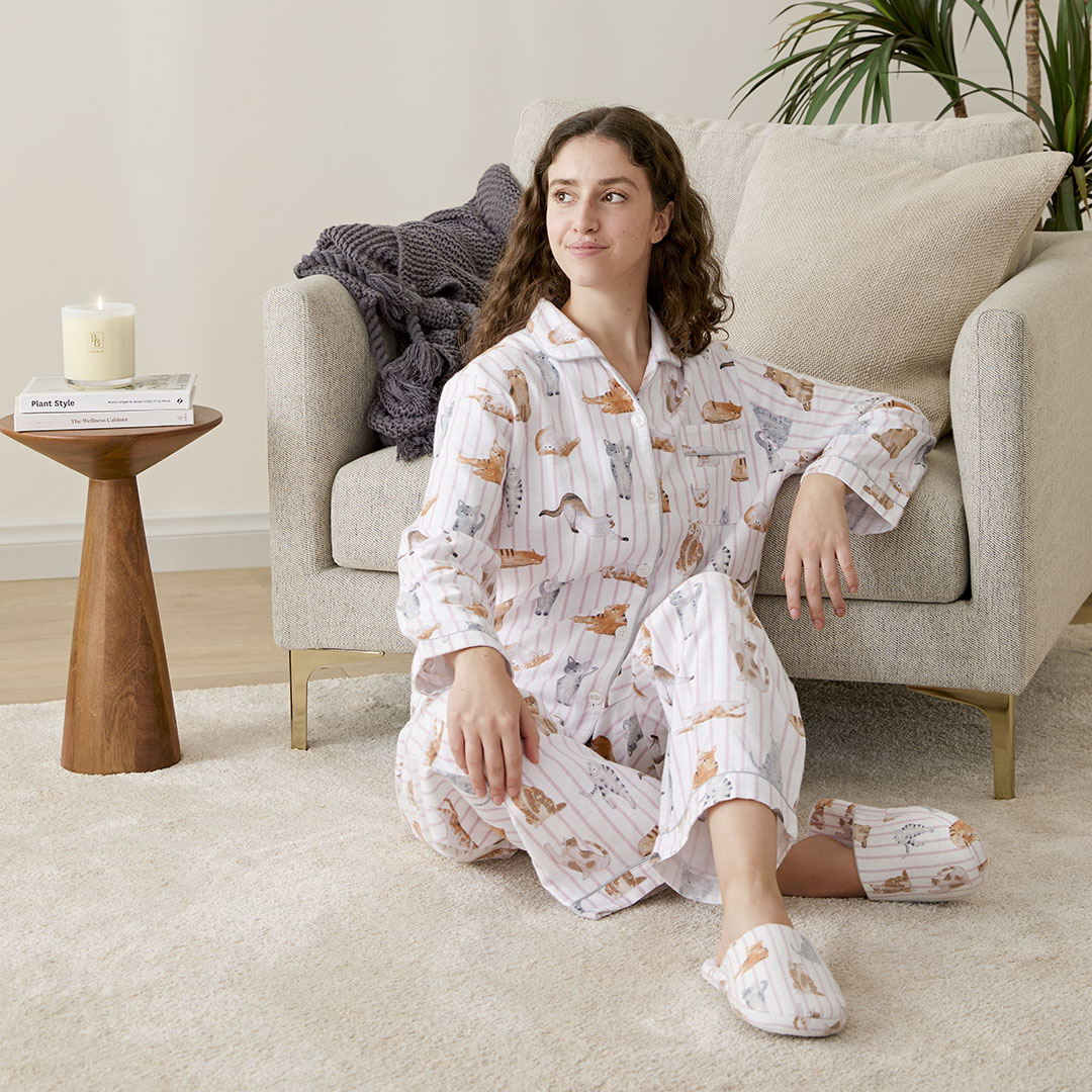 Shop Mittens Flannelette Pyjamas Online | Bed Bath N' Table