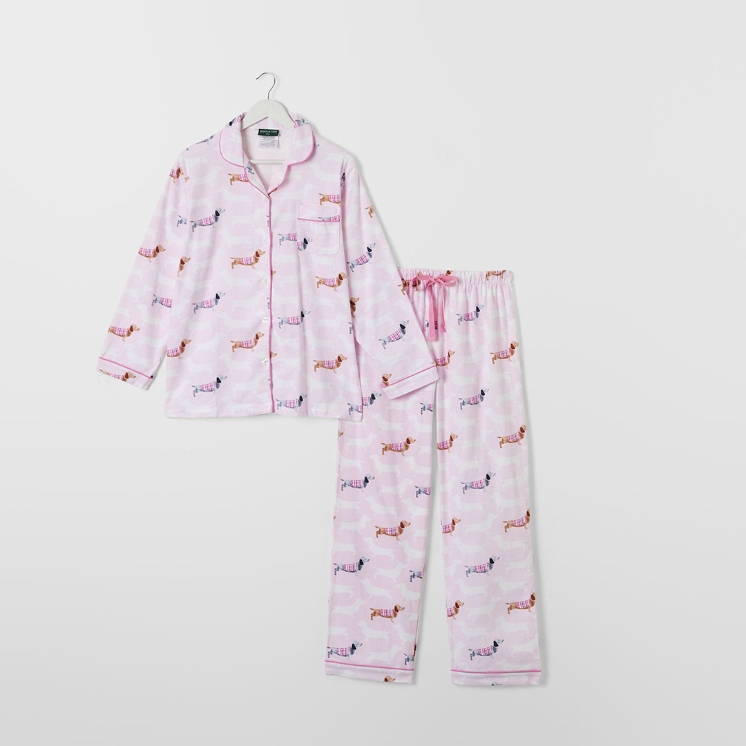 Buy Dachsie Flannelette Pyjamas Online | Bed Bath N' Table
