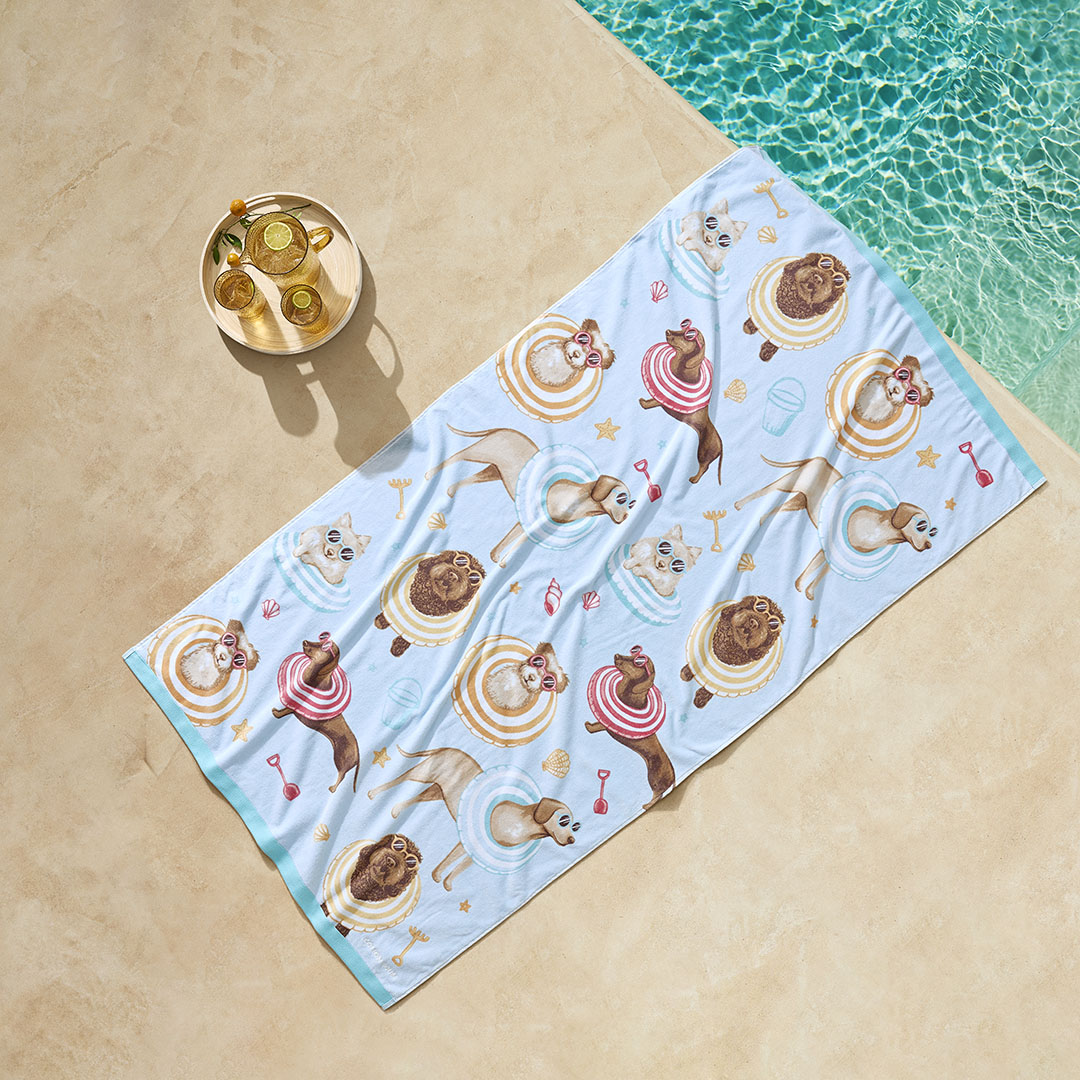 Shop Beach Dogs Beach Towel Online|Bed Bath N' Table