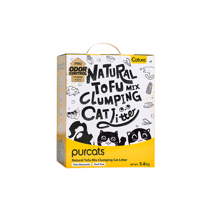 Natural Tofu & Bentonite Clumping Cat Litter