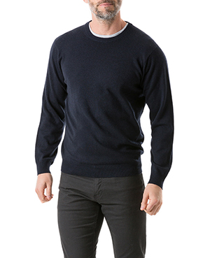 Rodd & Gunn Queenstown Wool-cashmere Sweater In Midnight