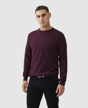 Rodd & Gunn Men's Queenstown Optim Wool-cashmere Sweater In Claret