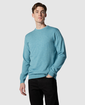 Rodd & Gunn Men's Queenstown Optim Wool-cashmere Sweater In Lagoon