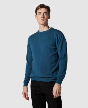 Rodd & Gunn Men's Queenstown Optim Wool-cashmere Sweater In Teal