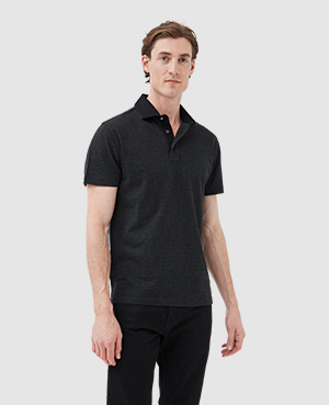 Rodd & Gunn Stanley Point Sports Fit Polo In Noir