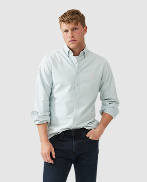 Rodd & Gunn Gunn Oxford Sports Fit Shirt In Sage