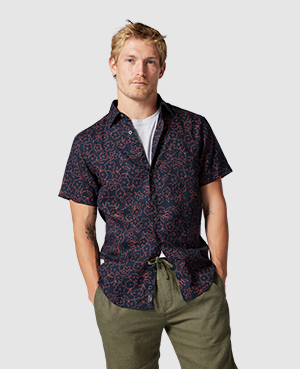 Rodd & Gunn Barrytown Sports Fit Shirt In Peach