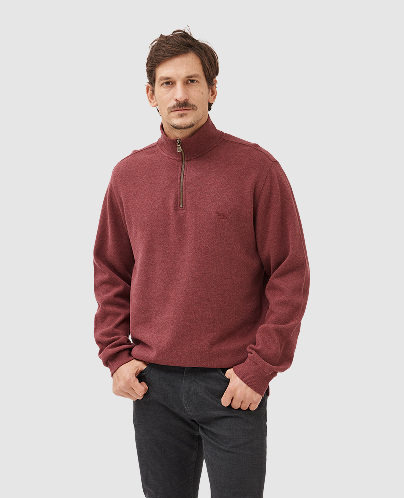 Rodd & Gunn Alton Ave Regular Fit Pullover Sweatshirt In Cranberry