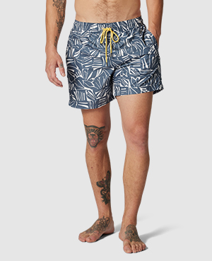 Rodd & Gunn Hans Island Swim Trunks In Bluestone
