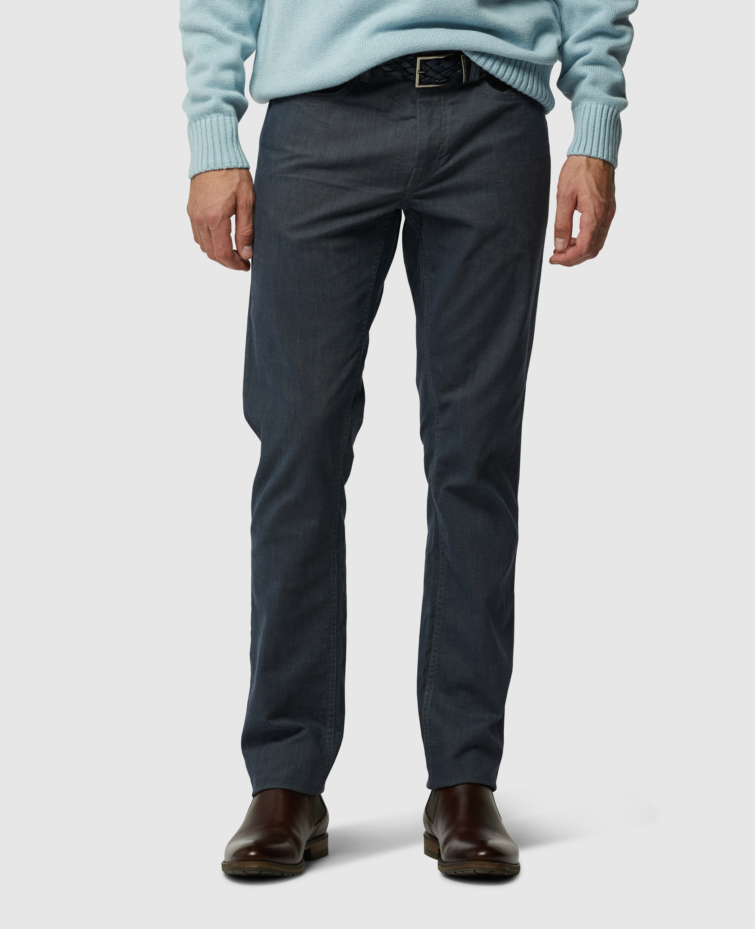 Rodd & Gunn Straight Leg Stretch Cotton Pants In Dusk