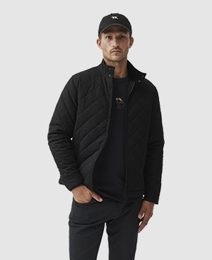 Rodd & Gunn Fenwick Quilted Jacket In Nero