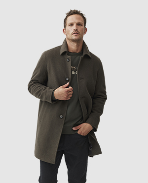 Rodd & Gunn Men's Westgate Melton Wool Jacket In Olive