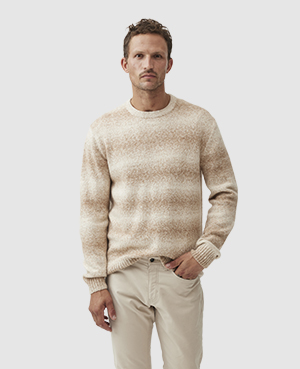 Rodd & Gunn Wave Break Crew Neck Sweater In Camel