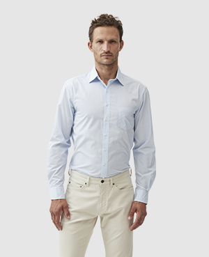 Rodd & Gunn Lowcliffe Button Front Shirt In Sky