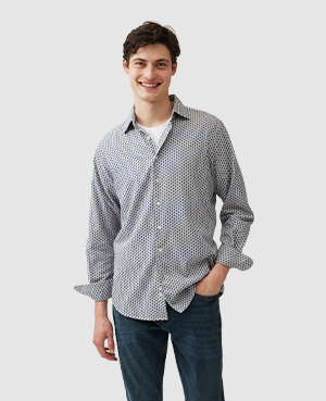 Rodd & Gunn Men's Lockington Slim-fit Sport Shirt In Smoke