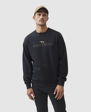 Rodd & Gunn Logo Sweatshirt In Ebony