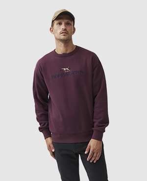 Rodd & Gunn Logo Sweatshirt In Garnet