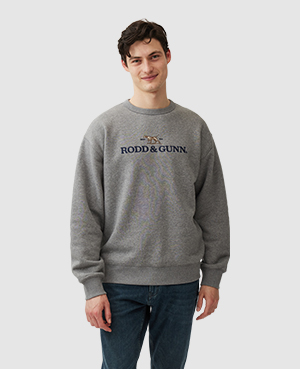 Rodd & Gunn Logo Sweatshirt In Slate