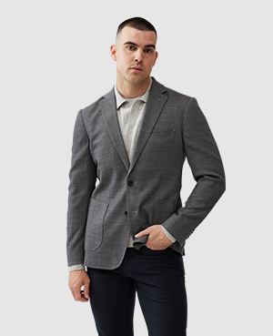 Rodd & Gunn Rodd And Gunn Haldon Button Front Slim Fit Jacket In Grey