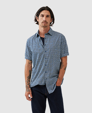 Rodd & Gunn Yates Point Shirt In Indigo