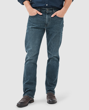 Rodd & Gunn Winton Relaxed Fit Italian Denim In Mid Blue