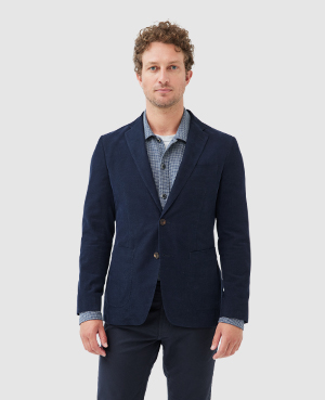 Rodd & Gunn Saint Bathans Sports Fit Jacket In Navy