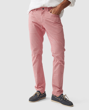 Rodd & Gunn Gunn Straight Fit Jeans In Coral