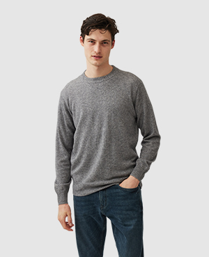 Rodd & Gunn Cox Road Merino Wool Blend Sweater In Fog