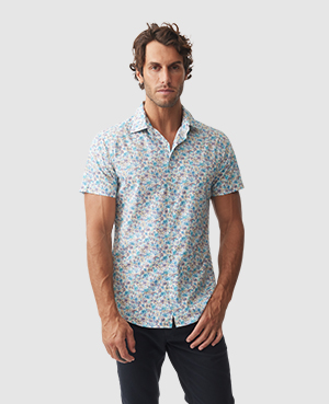 Rodd & Gunn Langley Sports Fit Shirt In Cobalt
