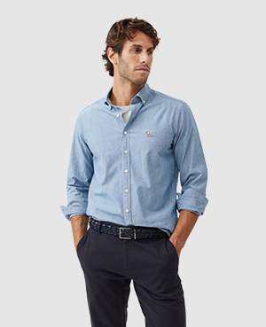 Rodd & Gunn Kirklands Button Down Shirt In Chambray