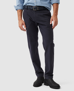 Rodd & Gunn Hanmer Springs Straight Pant In Marine