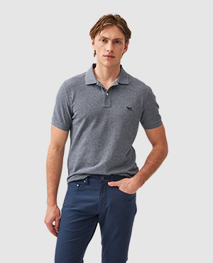 Rodd & Gunn The Gunn Polo In Denim