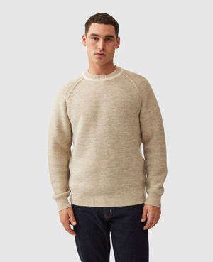 Rodd & Gunn Westmere Crewneck Sweater In Birch