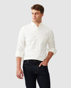 Rodd & Gunn Hendrick Slim Fit Button Down Shirt In Snow