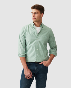 Rodd & Gunn Hendrick Slim Fit Button Down Shirt In Green