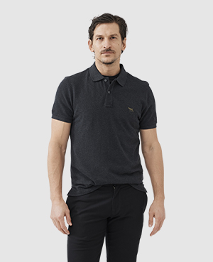 Rodd & Gunn The Gunn Slim Fit Polo Shirt In Charcoal
