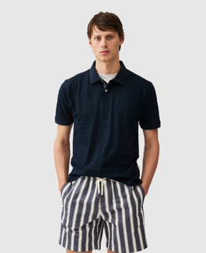 Rodd & Gunn Evans Bay Polo In Midnight