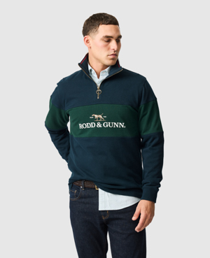 Rodd & Gunn Foresters Peak Sweat In Green