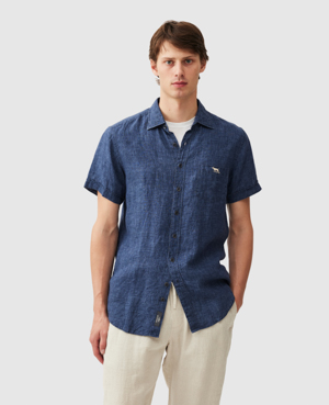 Rodd & Gunn Cathedral Cove Sports Fit Shirt In Blue