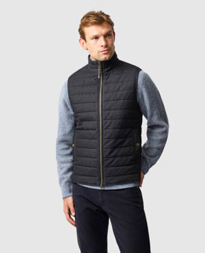 Rodd & Gunn Dunedin Road Vest In Midnight