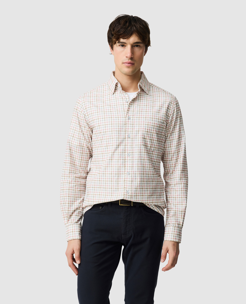 Rodd & Gunn Fox Street Long Sleeve Trim Fit Cotton Button-up Shirt In Multi