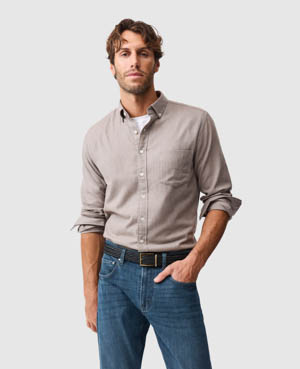 Rodd & Gunn Barrhill Sports Fit Button-down Shirt In Neutral
